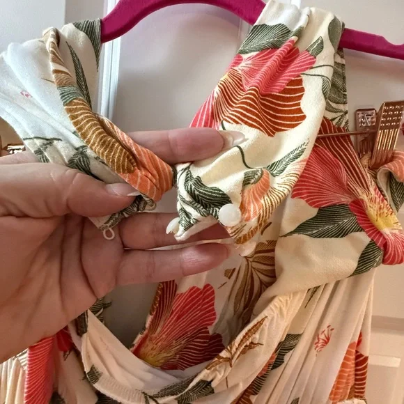 Lane Bryant Multicolor Floral Halter Maxi Dress - Picture 5 of 6